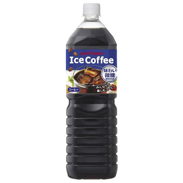 ポッカサッポロ アイスコーヒー 味わい微糖 1.5Lペットボトル×8本入【日本出荷】