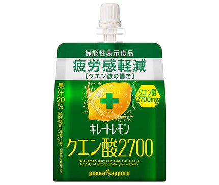 ポッカサッポロ キレートレモン クエン酸2700ゼリー【機能性表示食品】 165gパウチ×30本入