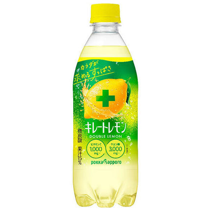Pokka Sapporo Chelate Lemon Double Lemon 500ml plastic bottle x 24 bottles [shipped in Japan]