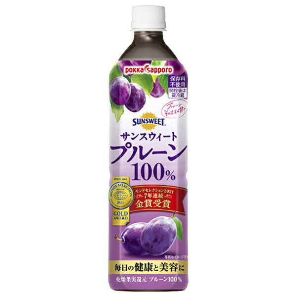 ポッカサッポロ サンスウィート プルーン100% 900mlペットボトル×12本入【日本出荷】