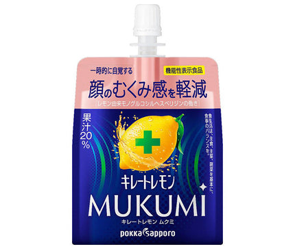 Pokka Sapporo Chelate Citron MUKUMI Jelly 165g sachet x 30 pièces 