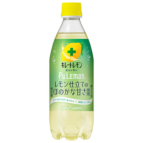 Pokka Sapporo Chelate Lemon PuLemon 490ml plastic bottle x 24 bottles [shipped in Japan]