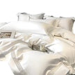 Long-staple Cotton Lace Four-piece Duvet Cover Bedding Set - Light Luxury