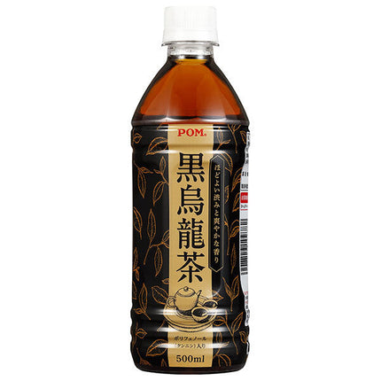 Ehime Beverage POM Black Oolong Tea 500ml PET Bottle x 24 Bottles 