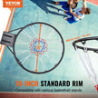 Wall Mounted Basketball Hoop – Heavy Duty Q235 Flex Rim with Net