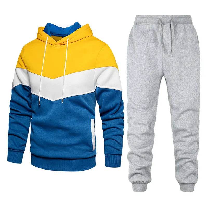 Winter Sweatsuit – Hooded Cotton Blend Sports Set for Men & Women