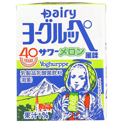 Minami Nippon Dairy Cooperative Dairy Yogurtpe Sour Melon Flavor 200ml Paper Pack x 18 Bottles 