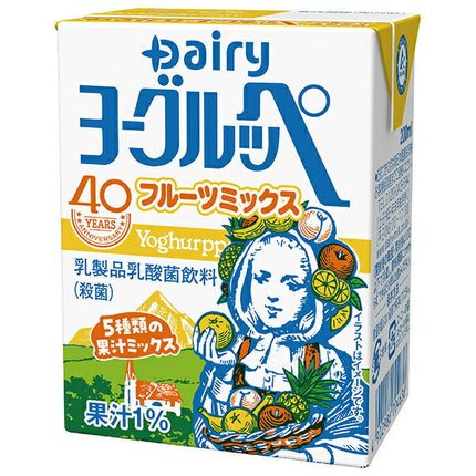 南日本酪農協同 デーリィ ヨーグルッペ フルーツミックス 200ml紙パック×18本入