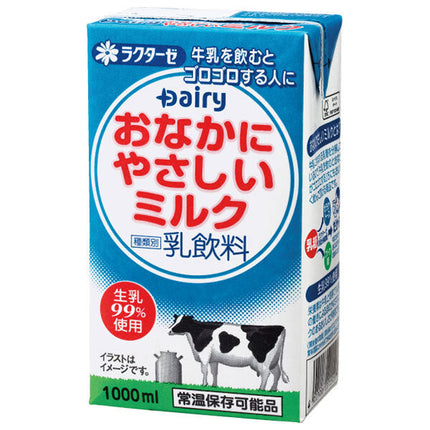 南日本酪農協同 デーリィ おなかにやさしいミルク 1L紙パック×12(6×2)本入【日本出荷】