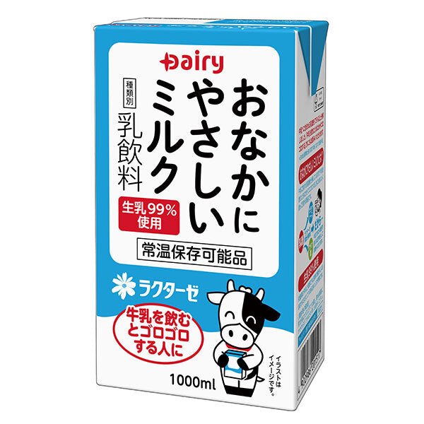 南日本酪農協同 デーリィ おなかにやさしいミルク 1L紙パック×12(6×2)本入【日本出荷】