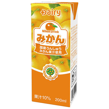 Minami Nippon Dairy Cooperative Dairy Orange 200ml paper pack x 24 bottles 