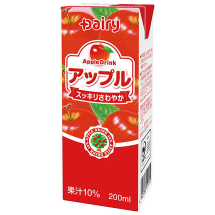 Minami Nippon Dairy Cooperative Dairy Apple 200ml paper pack x 24 pieces [shipped in Japan]