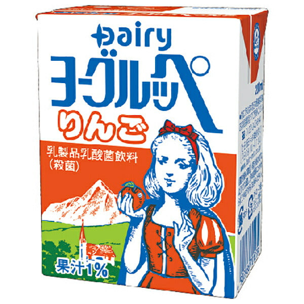 南日本酪農協同 デーリィ ヨーグルッペりんご 200ml紙パック×18本入【日本出荷】
