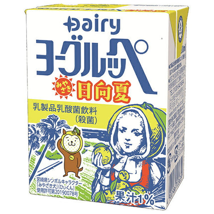 Minami Nippon Dairy Cooperative Dairy Yoguruppe Miyazaki Hyuga Summer 200ml paper pack x 18 pieces [Shipped in Japan]