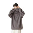 Autumn Winter Oversized Turtleneck Hoodie  Pullover for mens