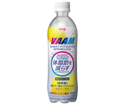 Meiji VAAM Smart Fit Eau Pétillante Bouteille en plastique de 500 ml x 24 bouteilles 