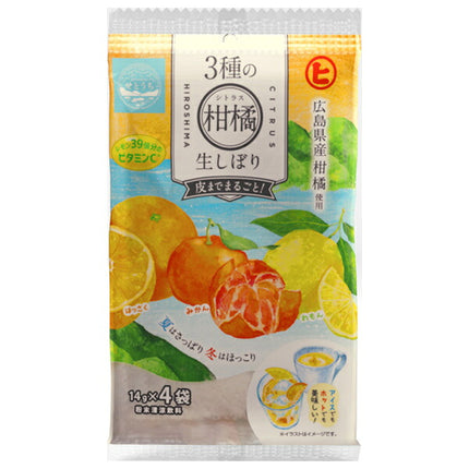 Higuchi Seika 3 types of citrus fresh squeezed (14g x 4 bags) x 20 pieces [shipped in Japan]
