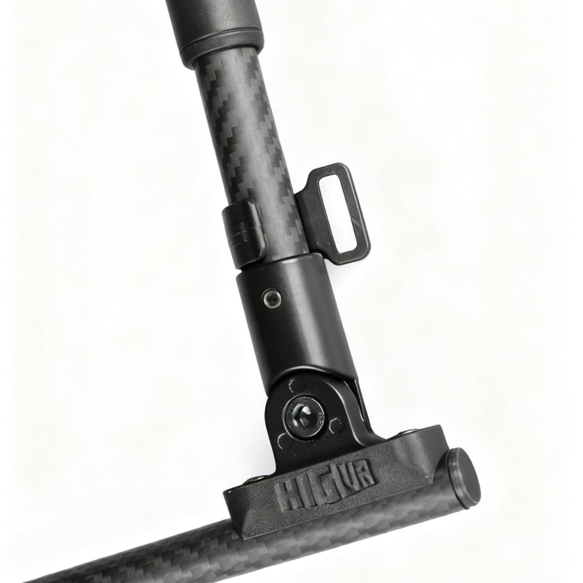 VR Shooting Game Gun Stock Mount for Meta Quest 3 and 3S Carbon Fiber Bracket