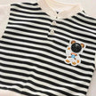 Casual Letter Stripes Loose Round Neck Boys' Long Sleeve Sweater Suit Two piece for boys