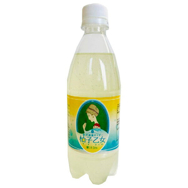 Ante Kanazawa Yuwaku Cider Yuzu Otome 500ml plastic bottle x 24 bottles [shipped in Japan]