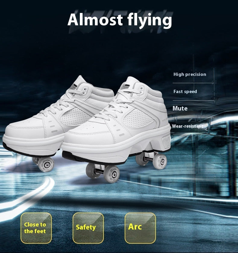 4-Wheel Heelys Skate Shoes – Retractable Roller Sneakers for Kids & Adults (EUR 33–42)