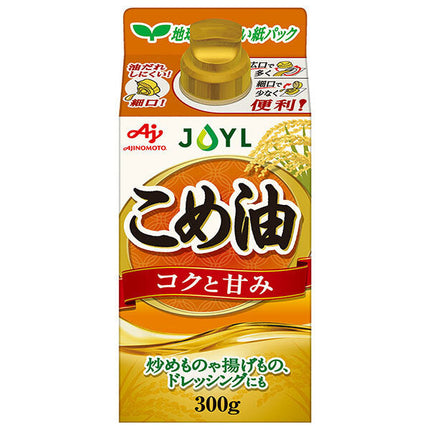 J-Oil Mills AJINOMOTO Rice Bran Oil 300g x 6 bottles 