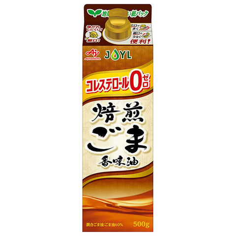 J-Oil Mills AJINOMOTO Roasted Sesame Flavored Oil 500g x 6 bottles 