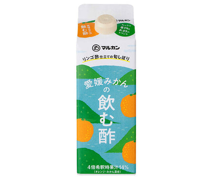 Marukan Vinegar Seasonal squeezed apple cider vinegar Ehime mandarin orange 500ml paper pack x 12 pieces [Shipped in Japan]