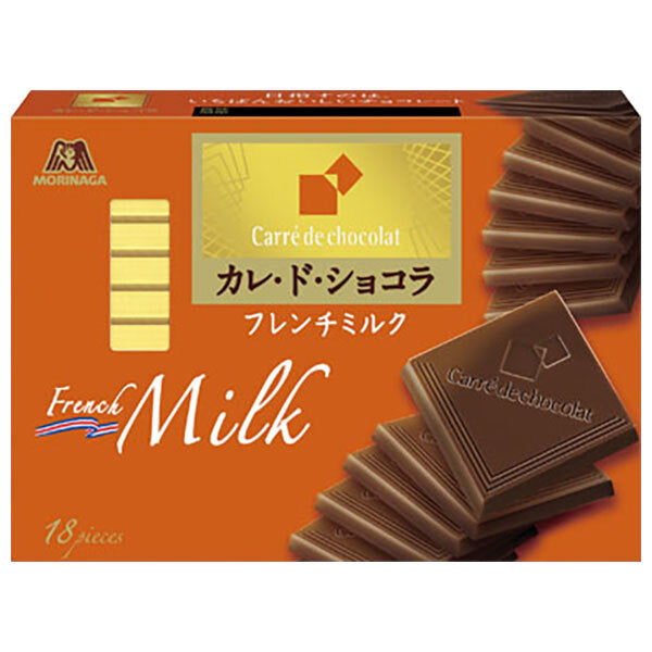 [11/25~ 10% off all products!!] Morinaga & Co. Carre de Chocolat French Milk 18 pieces x 6 boxes