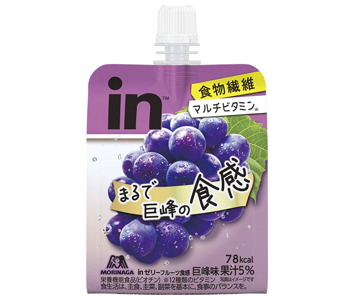 森永製菓 inゼリー フルーツ食感 巨峰 150gパウチ×36本入