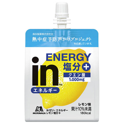Morinaga & Co. in Jelly Energy Lemon Salt + 180g pouch x 36 pieces [Shipped in Japan]