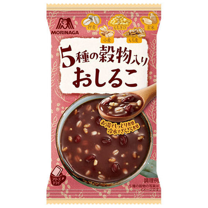 [Best before date: January 2026] Morinaga & Co., Ltd. Oshiruko with 5 types of grains 21g x 18 bags [Shipped in Japan]