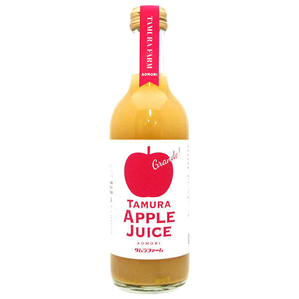 Tamura Farm Jus de pomme premium sans antioxydant Grande bouteille de 300 ml x 20 bouteilles