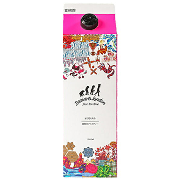 Suzuki Coffee Darwin's London Original Iced Tea 1000ml paper pack x 12 bottles [shipped in Japan]