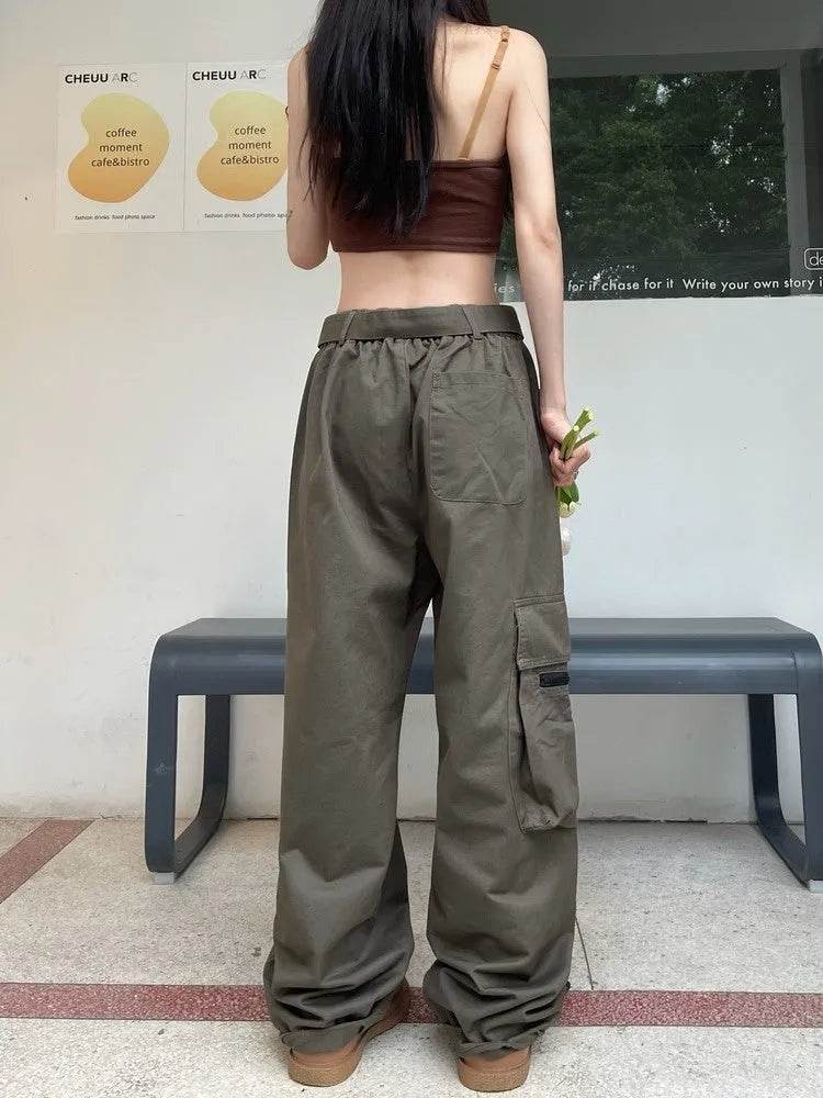 Unisex Hip Hop Retro Multi Pocket Cargo Pants For Men And Women