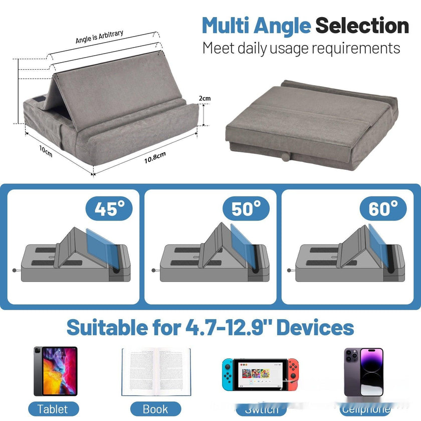 Tablet PC Reading Pillow Notebook Triangular Supporting Frame