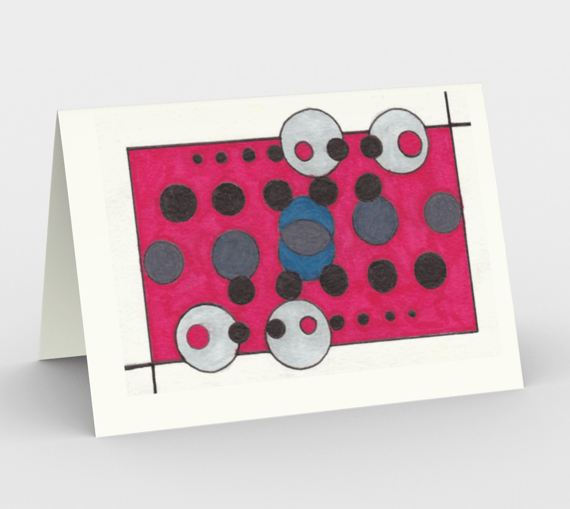 Set of 3 Blank Greeting Cards | 5 x 7 | Retro