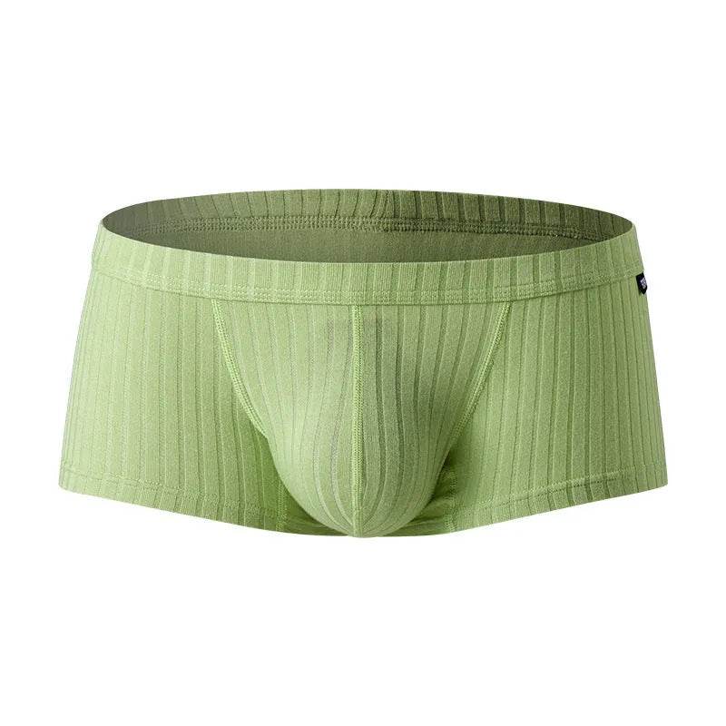 Men's Low Waist Boxer Briefs with Pouch – Breathable Viscose Underwear (M–XXL)