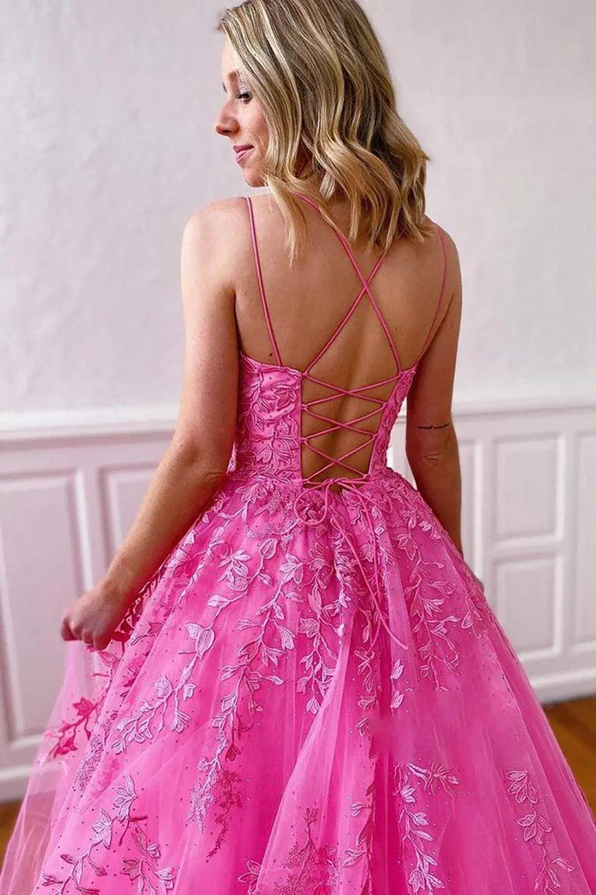 Women's Lace Backless Dinner Host Graduation Party Dress