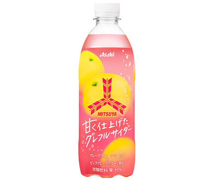 Asahi Beverages Mitsuya Sweet Grapefruit Cider 500ml PET Bottle x 24 