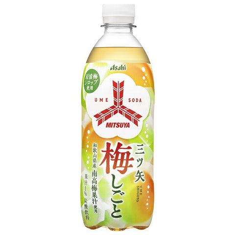 Asahi Beverages Mitsuya Ume Shigoto 500ml PET bottle x 24 bottles 