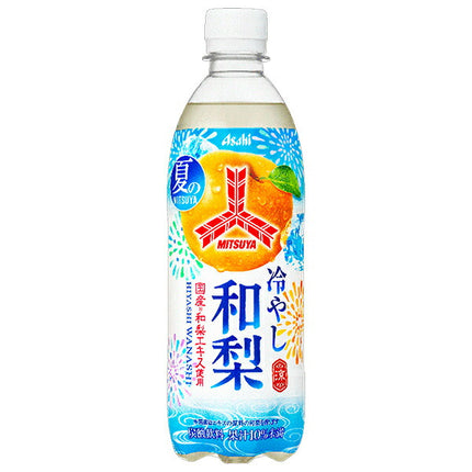 Asahi Soft Drinks Mitsuya Chilled Japanese Pear 500ml plastic bottle x 24 bottles [shipped in Japan]