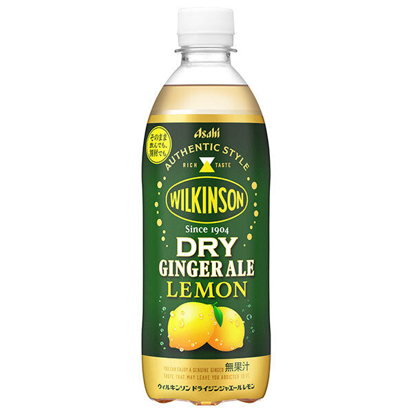 Asahi Beverage Wilkinson Dry Ginger Ale Lemon 500ml plastic bottle x 24 bottles [shipped in Japan]