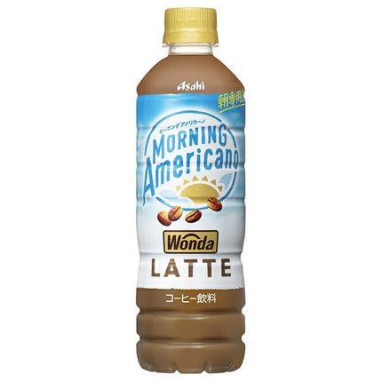 Asahi Beverage WONDA Morning Americano Latte 500ml plastic bottle x 24 bottles [shipped in Japan]