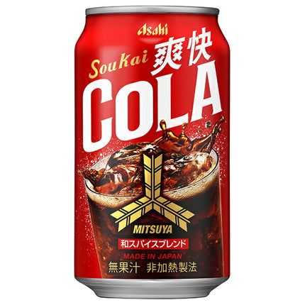 Asahi Soft Drinks Mitsuya Refreshing Cola 350ml cans x 24 bottles [shipped in Japan]
