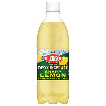 Asahi Beverage Wilkinson Dry Ginger Ale Sharp Lemon 500ml plastic bottle x 24 bottles [shipped in Japan]
