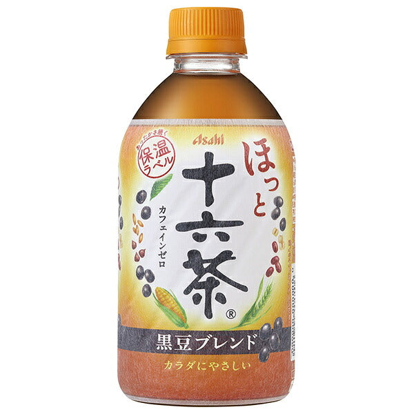 Asahi Soft Drinks Hot Jurokucha Black Soybean Blend Tea 480ml PET Bottles x 24 [Ships from Japan]