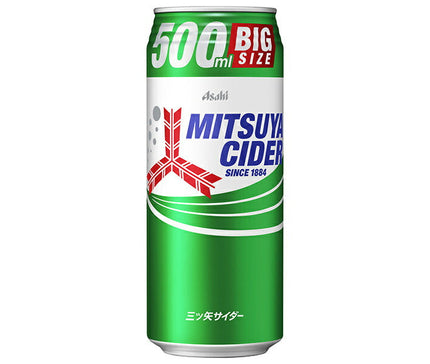 Asahi Beverages Mitsuya Cider 500ml cans x 24 bottles [Shipped in Japan]