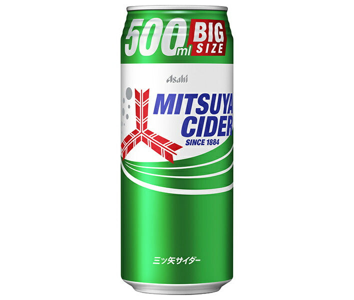 Asahi Beverages Mitsuya Cider 500ml cans x 24 bottles [Shipped in Japan]