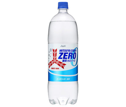 Asahi Beverages Mitsuya Cider ZERO 1.5L PET bottle x 8